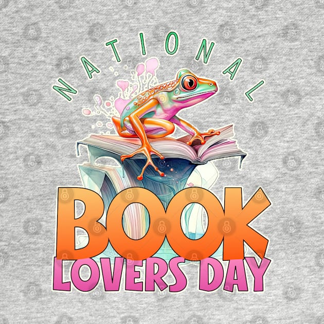 National Book Lovers Day Frog by DanielLiamGill